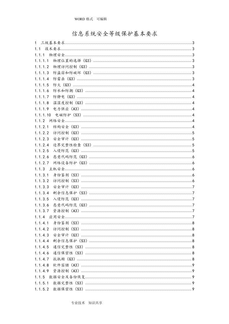 信息系统安全等级保护三级基本要求_ITIL之家(www.itilzj.com)_.doc 第1页